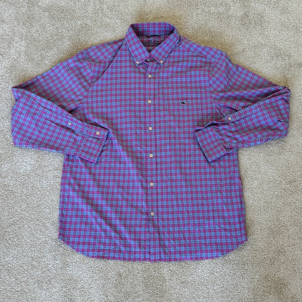 Large‎ Vineyard Vines “On the Go” Patterned Button Down